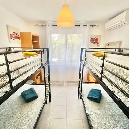 Rez De Jardin Albatros 8 Pax Front De Mer Apartament